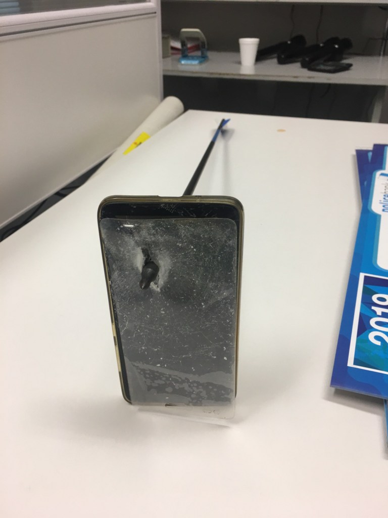 Cell phone saves life of Australian man shot with arrow