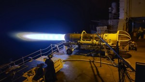 Testing a Super Hornet engine aboard the USS Dwight D. Eisenhower