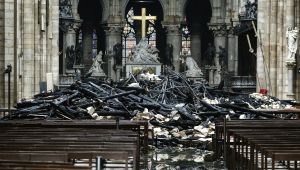 The aftermath of the devastating fire at Paris' Notre Dame Cathedral