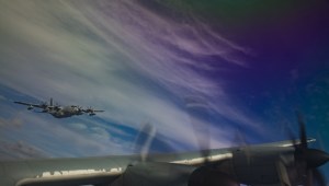 Purple haze in the clouds