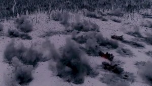Watch: This insane drone footage puts you inside a rocket artillery barrage