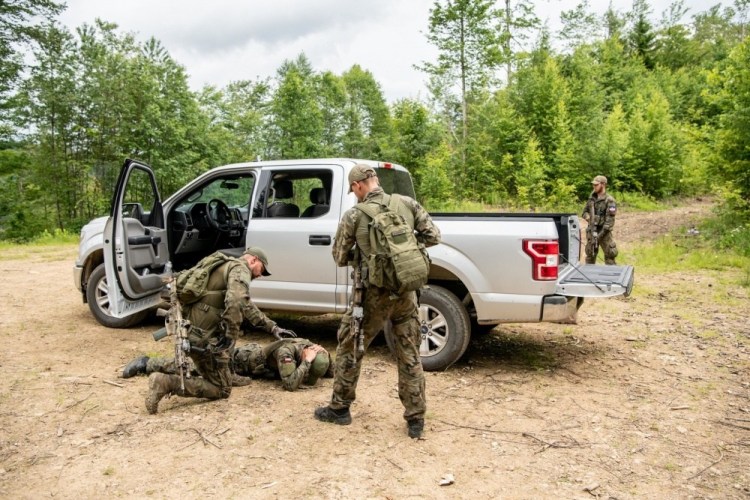 Latvian and Polish troops train for the "stay-behind" mission in the event of a Russian invasion