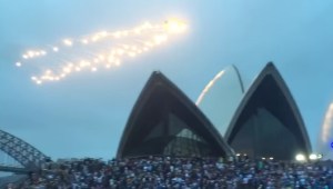 Forget fireworks: Watch this C-130 light up the skies over the Sydney Opera House