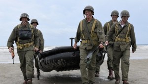 Navy SEALs assault Omaha Beach